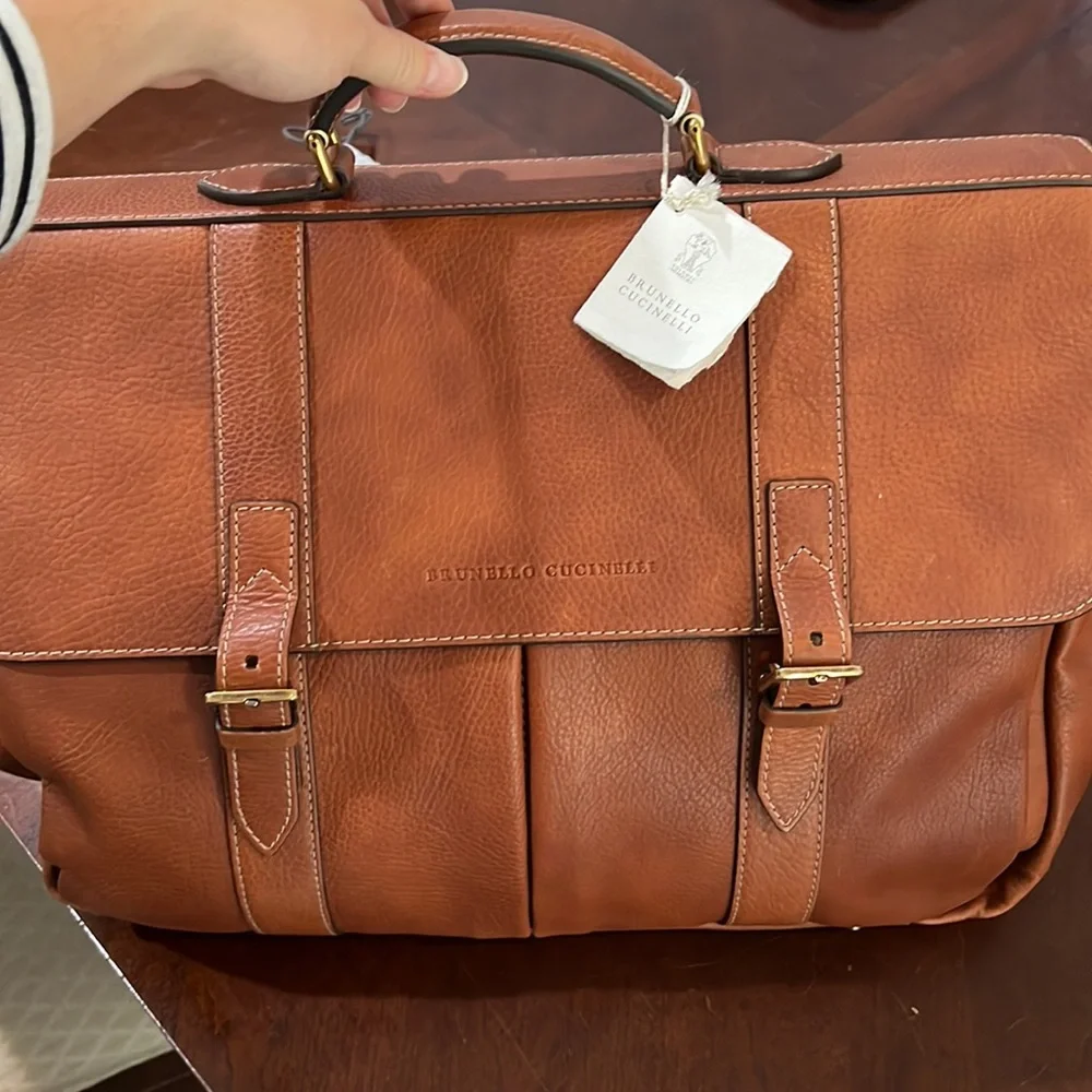 BNWT Brunelleschi Cucinelli Classic Briefcase - Picture 6 of 7